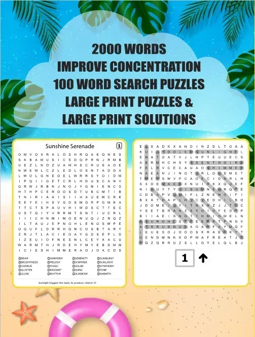 Lazerleaf Summer Word Search Back Cover