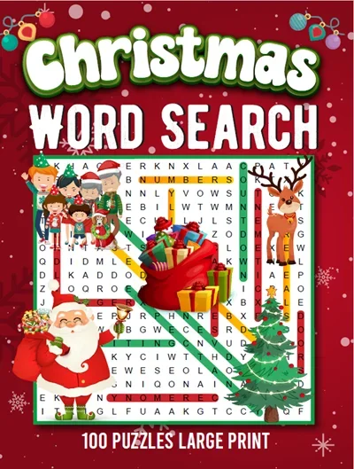 Lazerleaf Christmas Word Search Front Cover