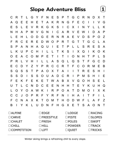 100 Winter Word Search Puzzles in Large Print - Inside Image 1