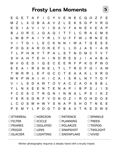 100 Winter Word Search Puzzles in Large Print - Inside Image 2