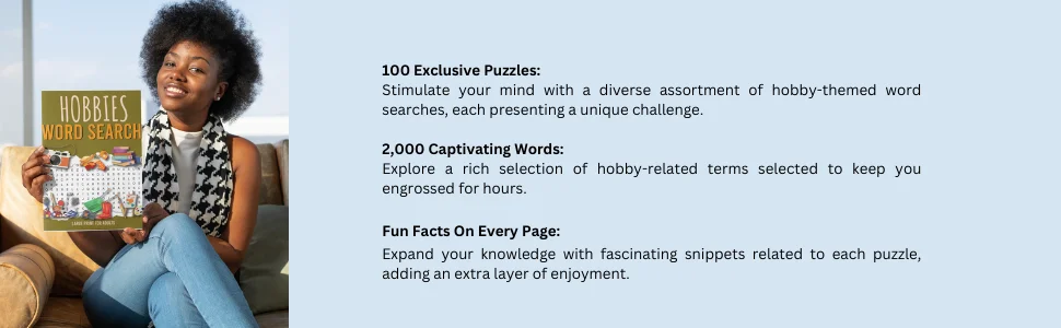 Word Search for Hobby Lovers: 100 Puzzles & Fun Facts - Cover Image